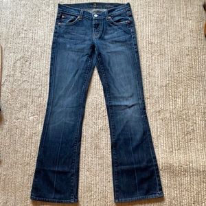 like new* 7 for all mankind boot cut jean